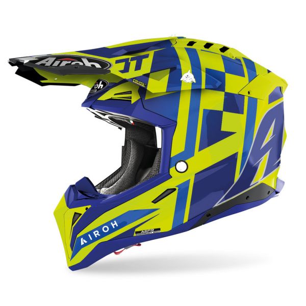 Helmets MX-Enduro Airoh Moto MX Helmet Aviator 3 TC21 Gloss