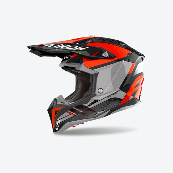 Helmets MX-Enduro Airoh Moto MX/Enduro Helmet Aviator 3 Saber Orange 24