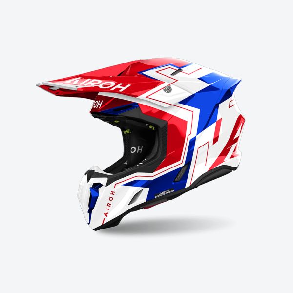 Helmets MX-Enduro Airoh Moto MX/Enduro Helmet Twist 3 Dizzy Blue/Red 24