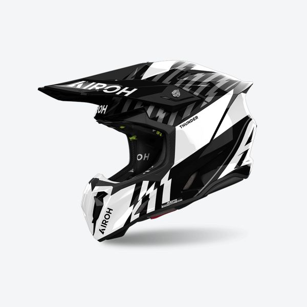  Airoh Casca Moto MX/Enduro Twist 3 Thunder Black/White 24