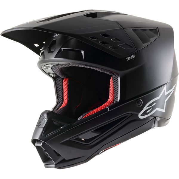 Helmets MX-Enduro Alpinestars Enduro/MX Moto Helmet Supertech M5 Solid Black Matt 24