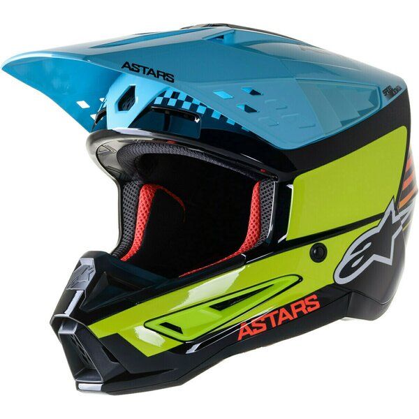  Alpinestars Casca Moto MX/Enduro Supertech S-M5 Speed Black/Blue/Yellow 24 