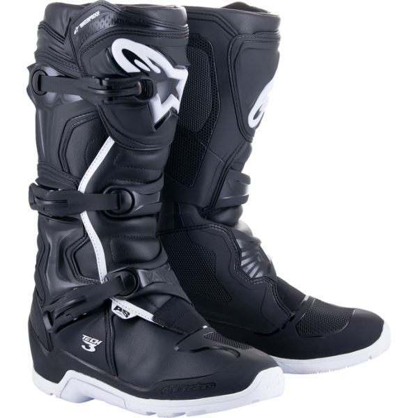  Alpinestars Moto Enduro/MX Boots Tech 3 Enduro Waterproof Black/White 24