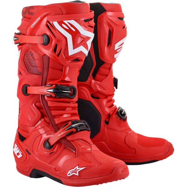 Boots MX-Enduro Alpinestars Moto MX Boots T10 Red