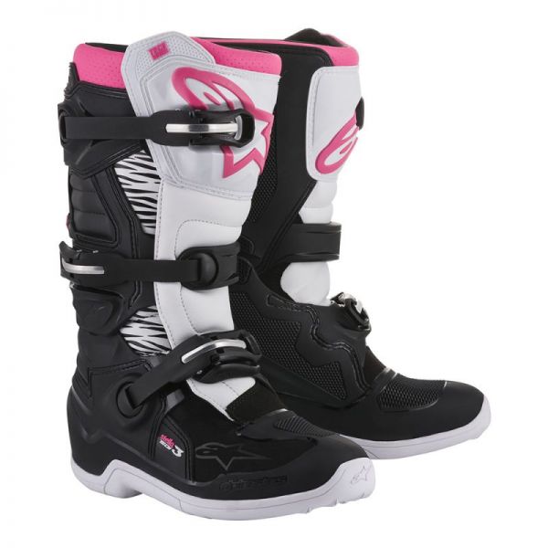 Boots MX-Enduro Alpinestars Womens StellaTech 3 Offroad Multicolor/Pink MX Boots
