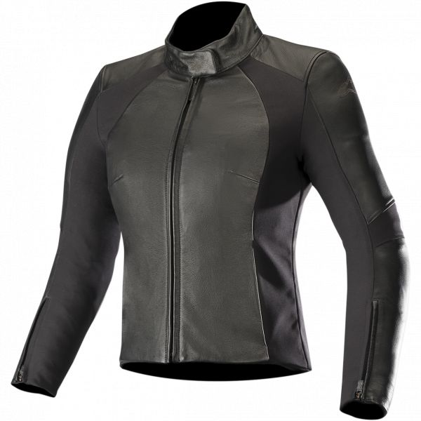 Alpinestars Lady Leather Moto Jacket Stella Vika V2 Black