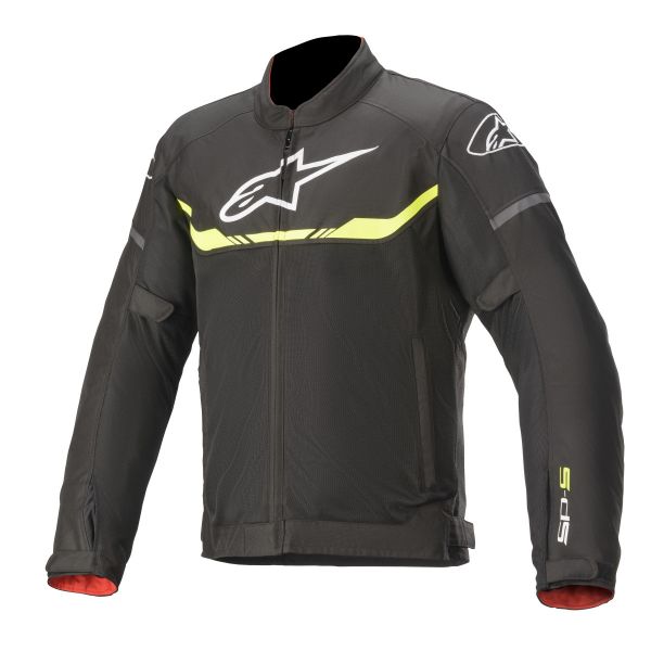 Textile jackets Alpinestars T-SPS AIR Black/Yellow Fluo Textile Jacket