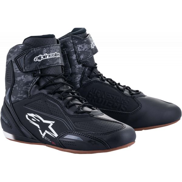 Sport Boots Alpinestars Moto Shoes Faster 3 Riding Black/Gunmetal/Gray 2510219-11828