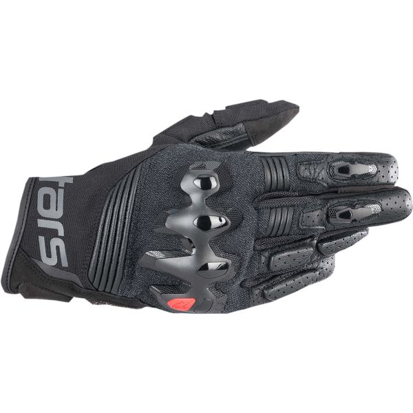 Gloves Racing Alpinestars Textile/Leather Moto Gloves Halo Black