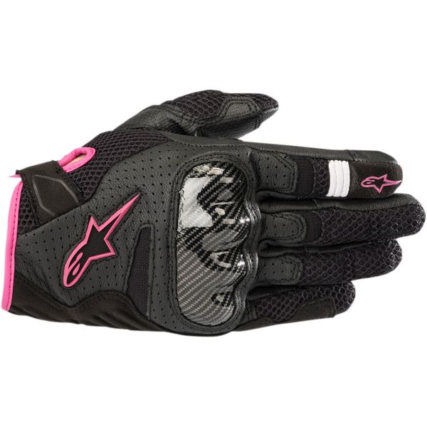 Gloves Womens Alpinestars Stella SMX-1 Air V2 Black/Fuchsia lady Textile Gloves
