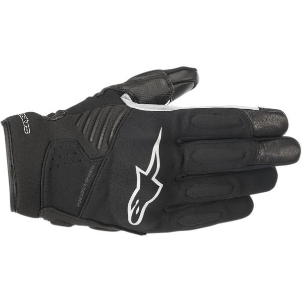Gloves Racing Alpinestars Faster Black/White Textile Gloves