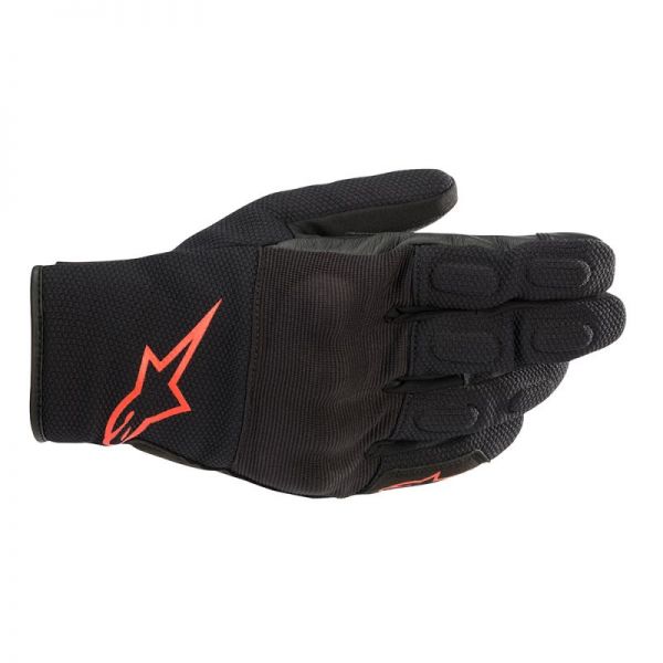  Alpinestars S Max Drystar Black/Red Textile Gloves