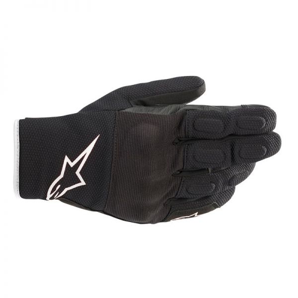 Gloves Touring Alpinestars S Max Drystar Black/White Textile Gloves