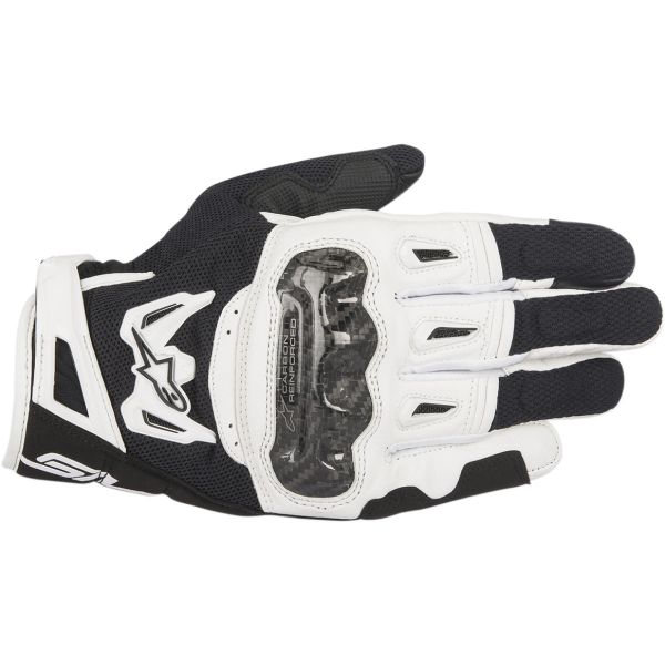 Gloves Racing Alpinestars SMX-2 Air V2 Performance White/Black Textile/Leather Moto Gloves