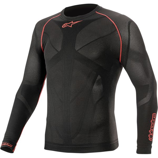 Technical Underwear Alpinestars Protection Moto Tee Ride Tech 2 Summer Long Sleeve Black/Red