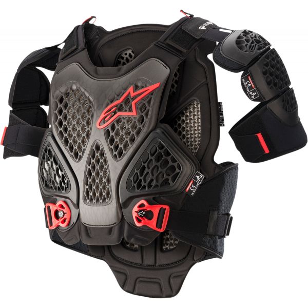  Alpinestars Chest Body Protector Roost Guard A-6 Black/Red