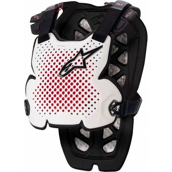  Alpinestars Chest Body Protector Roost Guard A1 White/Black