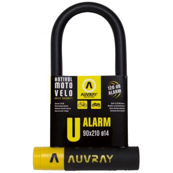  Auvray Antifurt Moto U- Alarm Black/Yellow UA90210AUV