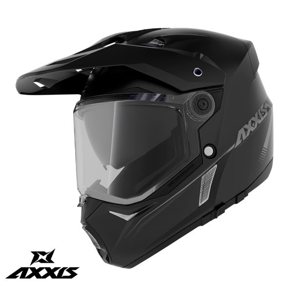  Axxis Adventure/Touring Moto Helmet Wolf Ds A1 Matte Black 24