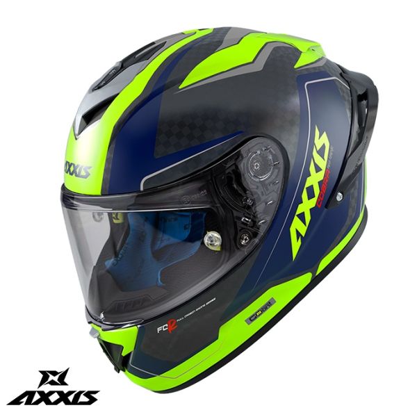  Axxis Full-Face Moto Helmet Cobra Rage A3 Glossy Fluo Yellow 24