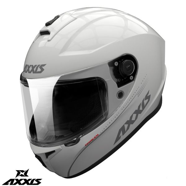 Full face helmets Axxis Full-Face Moto Helmet Draken S V.2  A10 Glossy White 24
