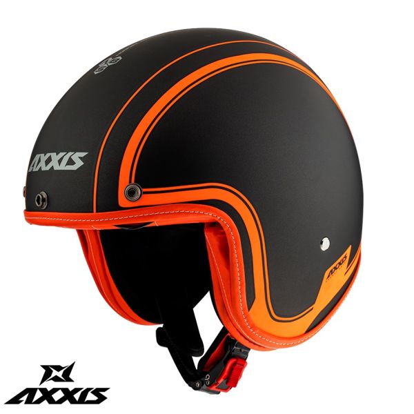 Jet helmets Axxis Open-Face/Jet Moto Helmet Sv Royal A4 Fluo Matt Orange 24