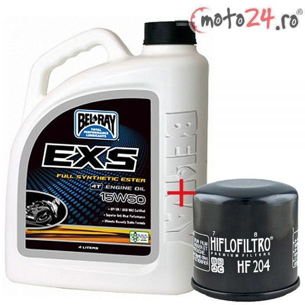 Motor Oil Sales Bel Ray EXS15W50 4L free oil filter