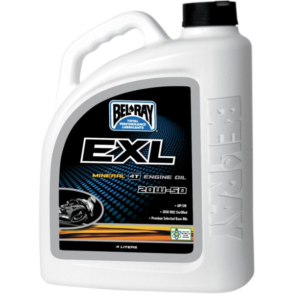 4 stokes engine oil Bel Ray Engine Oil EXL MINERAL 4T 20W-50  4 l