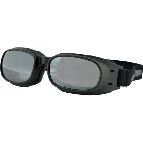  Bobster Piston Adventure Goggles Black Lenses Mirrored Smoke Bpis01r