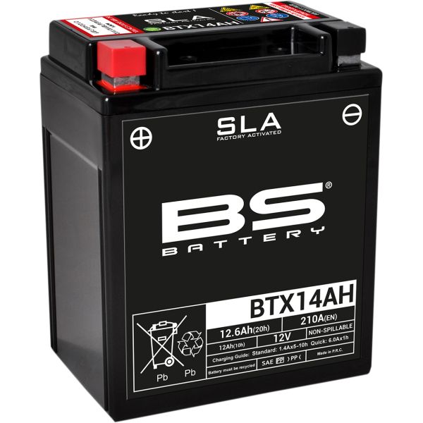 Acumulatori Fara Intretinere BS BATTERY Baterie Moto Btx14ah SLA 12v 210A 300758