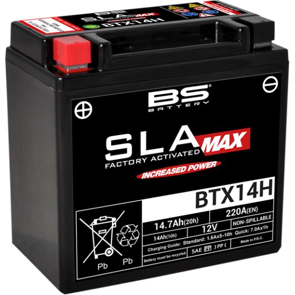  BS BATTERY Battery Btx14h SLA Max 12v 220A 300887