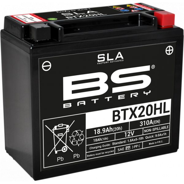  BS BATTERY Battery Btx20hl SLA 12v 310A 300689