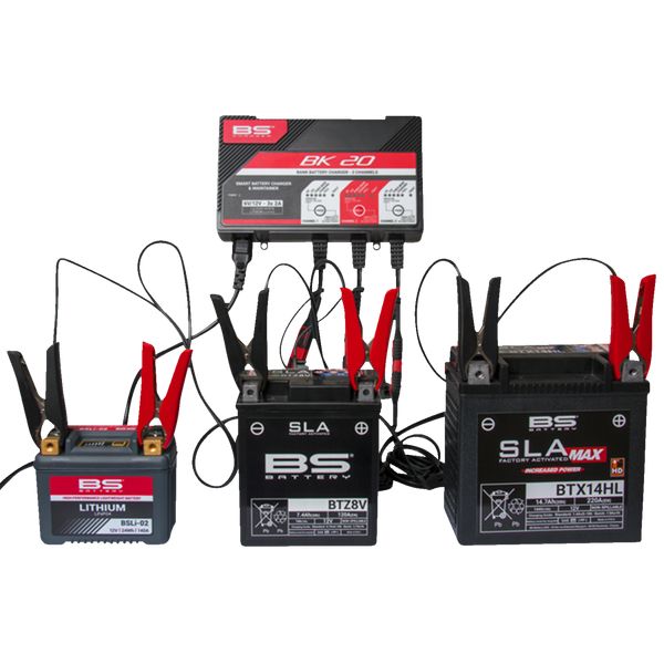 Battery Chargers BS BATTERY Charger Bk20 12V 3X2A 700547