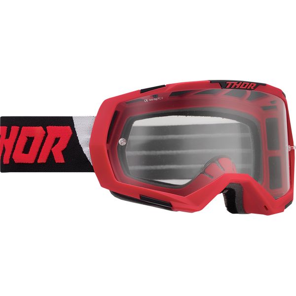 Goggles MX-Enduro Thor Moto Enduro Goggle Regiment Red/Black 26012800