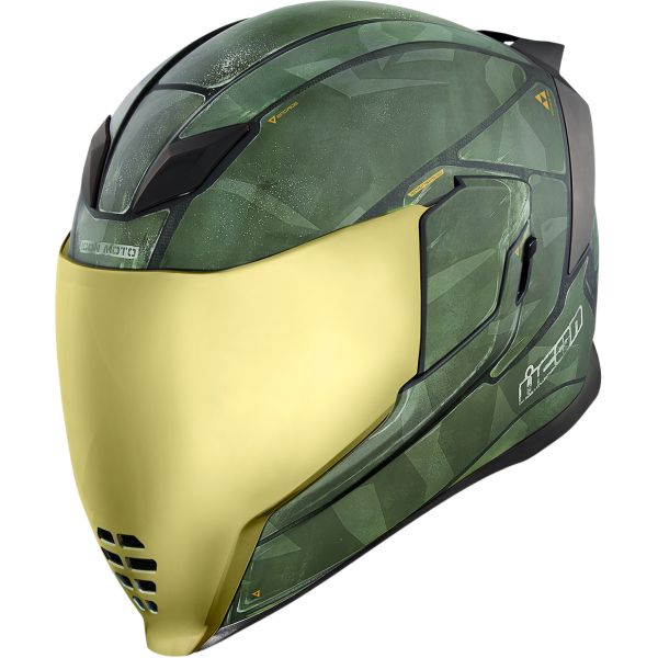 Full face helmets Icon Full-Face Moto Helmet Airflite Bscar2 Green