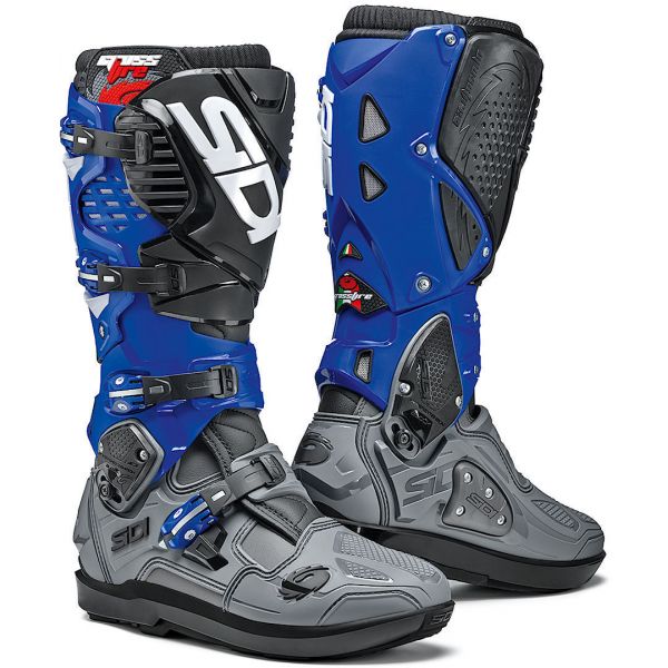 Boots MX-Enduro Sidi Enduro Crossfire 3 SRS Grey/Blue/Black Boots
