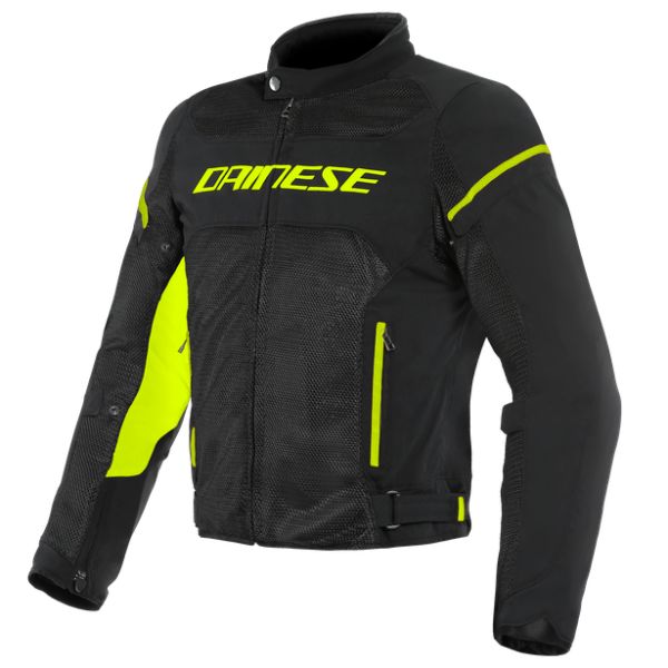 Dainese Moto Gear Dainese Textile Moto Jacket Air Frame D1 Tex Jacket Black/Black/Yellow-Fluo 23
