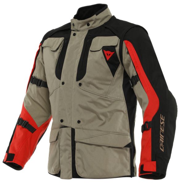 Dainese Moto Gear Dainese Textile Moto Jacket Alligator Tex Jacket Walnut/Black/Lava-Red 23