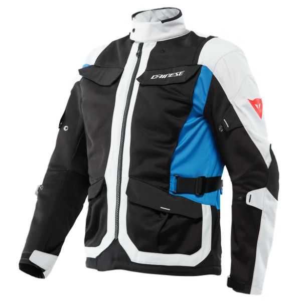 Dainese Moto Gear Dainese Textile Moto Jacket Desert Tex Jacket Glacier-Gray/Black/Performance-Blue 23