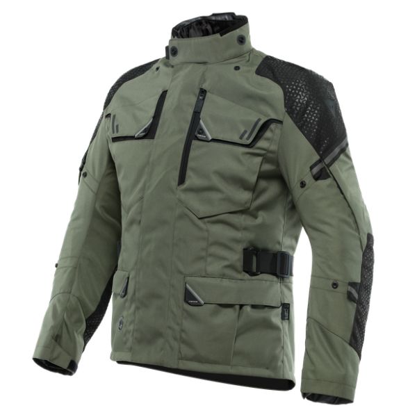 Dainese Moto Gear Dainese Textile Moto Jacket Ladakh 3L D-Dry? Jacket Army-Green/Black 23