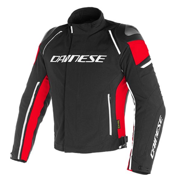 Dainese Moto Gear Dainese Textile Moto Jacket Racing 3 D-Dry? Jacket Black/Black/Red 23