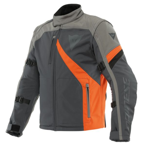 Dainese Moto Gear Dainese Textile Moto Jacket Ranch Tex Jacket Ebony/Charcoal-Gray/Flame-Orange 23