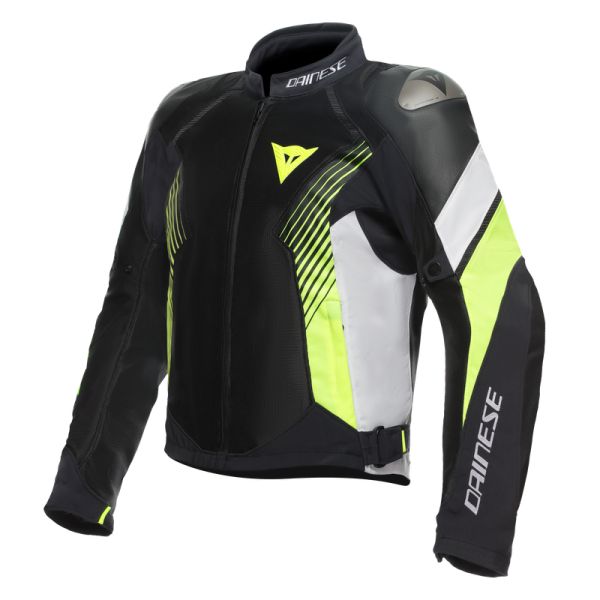 Dainese Moto Gear Dainese Textile Moto Jacket Super Rider 2 Absoluteshell™ Jacket Black/White/Fluo-Yellow 23