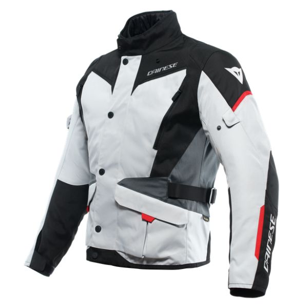 Dainese Moto Gear Dainese Textile Moto Jacket Tempest 3 D-Dry? Jacket Glacier-Gray/Black/Lava-Red 23