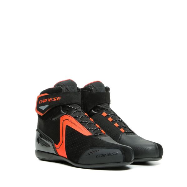 Dainese Moto Gear Dainese Energyca Air Shoes Black/Fluo-Red 23