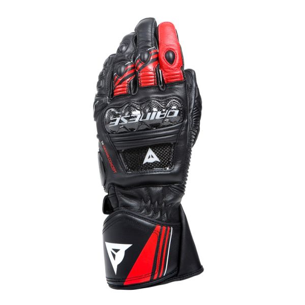 Dainese Moto Gear Dainese Leather Moto Gloves Druid 4 Black/Lava-Red/White 23