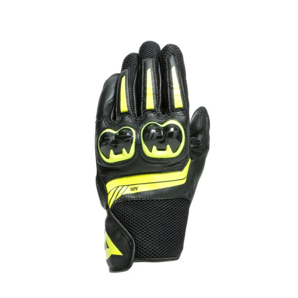  Dainese Leather Moto Gloves Mig 3 Unisex Black/Fluo-Yellow 23