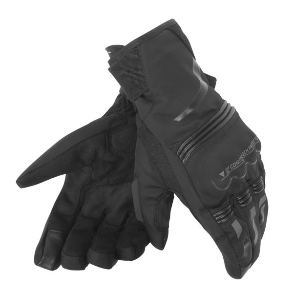  Dainese Textile Moto Gloves Tempest Unisex D-Dry? Short Black/Black 23
