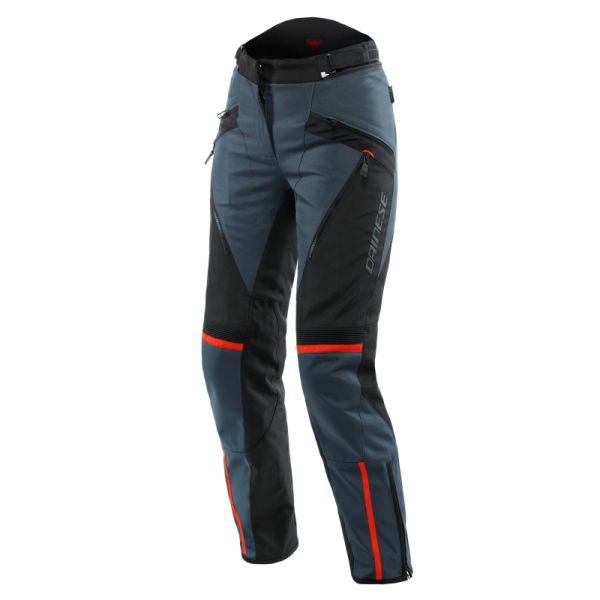  Dainese Pantaloni Moto Textili Dama Tempest 3 D-Dry Ebony/Black/Lava-Red 23 