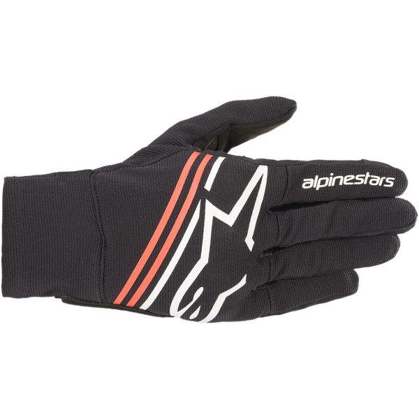 Gloves Racing Alpinestars Reef Black / Red / White Textile Gloves